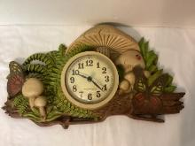 New Haven Quartz Mushroom Wall Clock