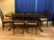 Antique Duncan Phyfe Style Table and Four Chairs