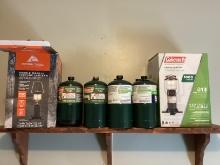 Coleman and Ozark Trail Propane Lanterns with Fuel