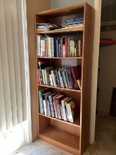 Five Shelf Bookcase with Books
