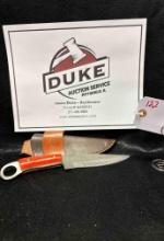 Custom Made Damascus Blade Knife By TJ Bergeron