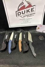 3 - Old Timer Fixed Blade Knives (x3)