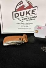 Custom Made Damascus Blade Knife By TJ Bergeron