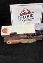 L.T. Wright Handmade Knife Damascus with Sheath