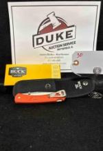 Buck Folding Hunter Light Orange Handle