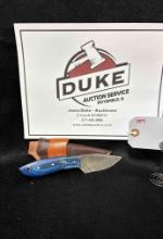 Custom Made Damascus Blade Knife By TJ Bergeron