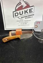 Custom Made Damascus Blade Knife By TJ Bergeron