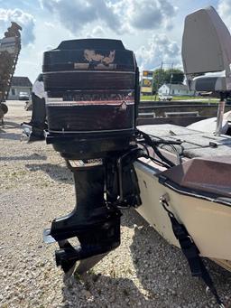 RANGER MODEL 335V BASS BOAT WITH 150 HP MERCURY OUTBOARD MOTOR - COMES WITH A NEW ROLL OF CARPET AND