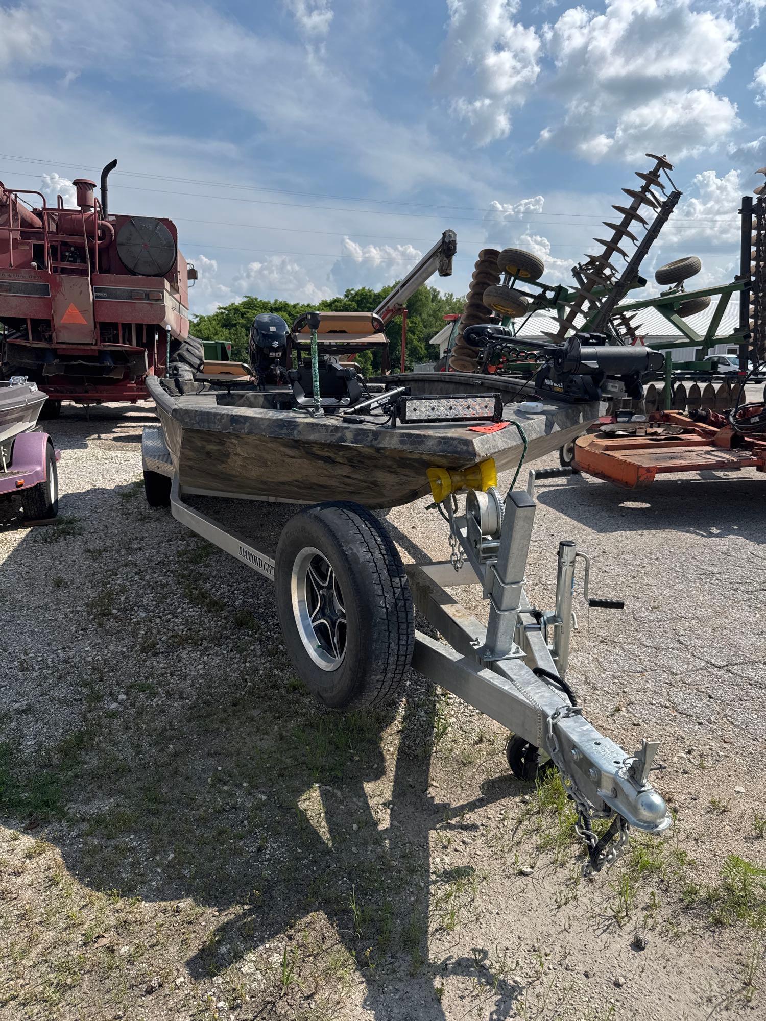 2023 BOAT - MOTOR - TRAILER - EXCEL MODEL 2072 VD VGBM WITH SUZUKI 90 HP 4 STROKE MOTOR, 120 HOURS
