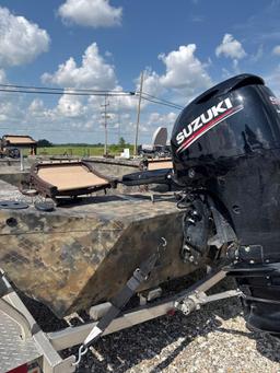2023 BOAT - MOTOR - TRAILER - EXCEL MODEL 2072 VD VGBM WITH SUZUKI 90 HP 4 STROKE MOTOR, 120 HOURS