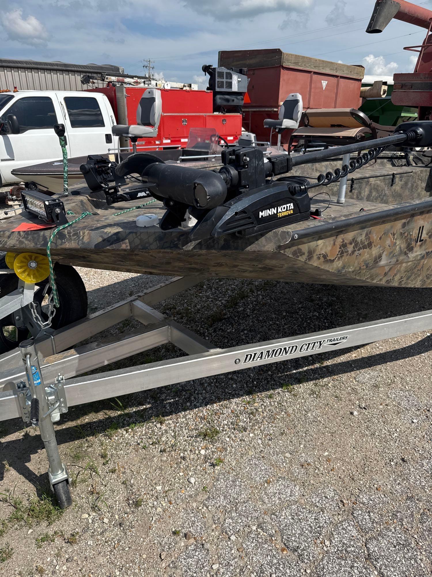 2023 BOAT - MOTOR - TRAILER - EXCEL MODEL 2072 VD VGBM WITH SUZUKI 90 HP 4 STROKE MOTOR, 120 HOURS