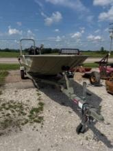 2014 TRACKER GRIZZLY NO 1648 16 FT 48 WIDE CAMO WITH VANGUARD 35 HP GO DEVIL MOTOR