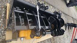 NEW MINI EXCAVATOR PALLET FULL OF ATTACHMENTS