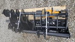 NEW MINI EXCAVATOR PALLET FULL OF ATTACHMENTS