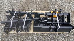 NEW MINI EXCAVATOR PALLET FULL OF ATTACHMENTS