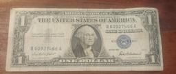 silver cetificate blue seal $1.00