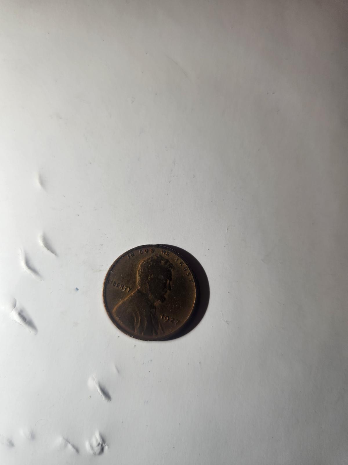 1927  wheat penny