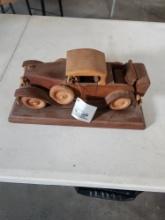 Wood carved roadster