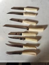 7 knives & steel