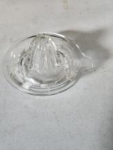 Vintage glass fruit juicer