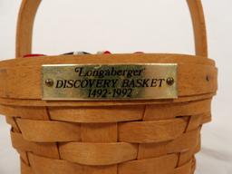 SMALL 1992 LONGABERGER "DISCOVERY BASKET 1492-1992"