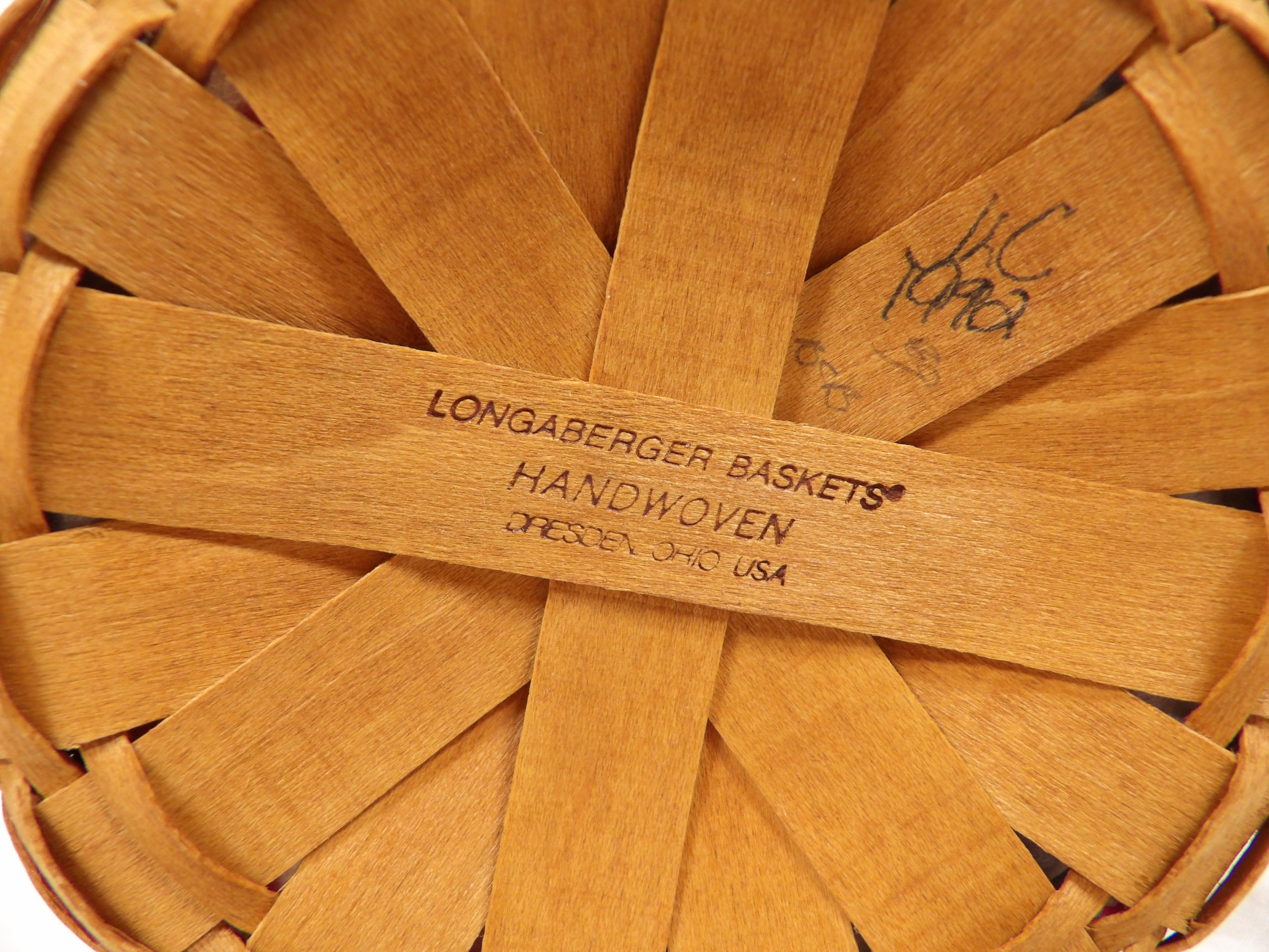 SMALL 1992 LONGABERGER "DISCOVERY BASKET 1492-1992"
