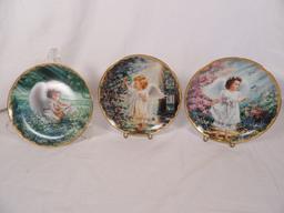 LOT OF (3) BRADFORD EXCHAGE GARDEN BLESSING COLLECTORS PLATES