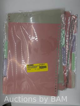 Dividers With Tabs 4 Tab Dividers Pack Of 1 Sets 4 Dividers Dividers With Write On Tabs For School