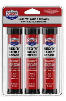 3 Pack 3 oz Red N Tacky Grease Multi purpose EP Grease Oil Product