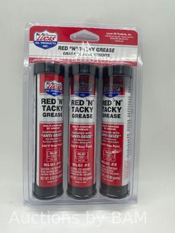 3 Pack 3 oz Red N Tacky Grease Multi purpose EP Grease Oil Product