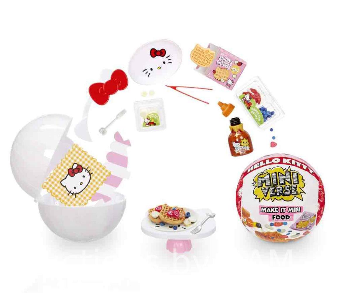 MGAs Miniverse Make It Mini Food Hello Kitty Mini Collectibles, Sanrio