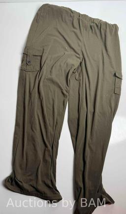 Green Long Pants Soft Material