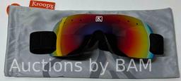 KROOPS 13-FIVE FLARE LENS RACING GOGGLES MENS OS W SLEEVE CASE