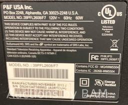 PHILIPS 39INCH 2000 SERIES LED LCD TV MODEL 39PFL2608F7 MSRP 150.00