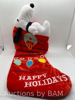Snoopy 3D Plush Christmas Stocking