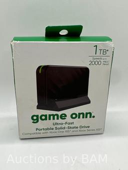onn. Gaming Portable SSD 1TB for Xbox One and Xbox Series X