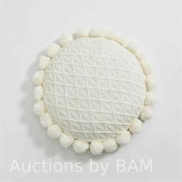 Fuzzy Ball Round Pillow