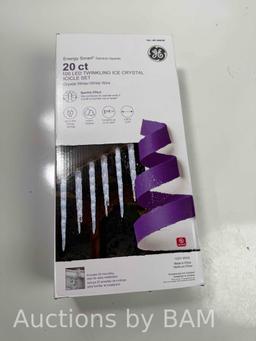GE 20 count Twinkling Icicle Lights