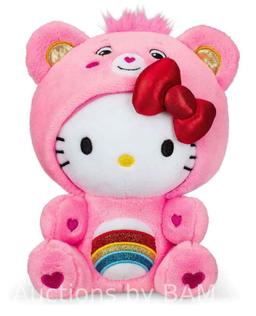 Hello Kitty Dressed As Cheer Bear Care Bears 9 inch Fun-Size Plush - Soft, Huggable Bestie!