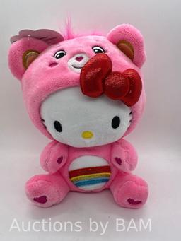 Hello Kitty Dressed As Cheer Bear Care Bears 9 inch Fun-Size Plush - Soft, Huggable Bestie!