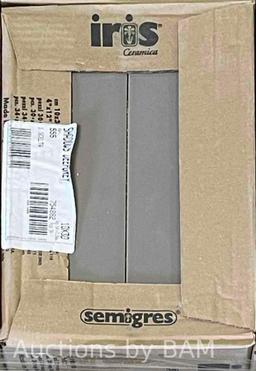 IRIS SHADOWS DEEP GREY MATTE FINISH CERAMIC TILE 4in X 12in (1 CASE/34SQFT) $255