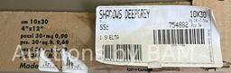 IRIS SHADOWS DEEP GREY MATTE FINISH CERAMIC TILE 4in X 12in (1 CASE/34SQFT) $255