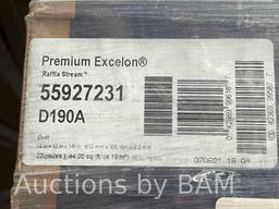 ARMSTRONG PREMIUM EXCELON RAFFIA STREAM DUST FINISH GLUE DOWN VINYL FLOOR TILES 24in X 12in