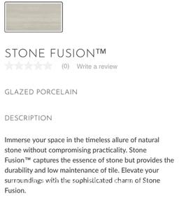 EMSER STONE FUSION GRAY FINISH PORCELAIN TILE 11in X 24in (1 CASE/12.8 SQFT) $80