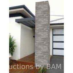 MSI GRAY OAK SPLITFACE FINISH ROCKMOUNT INTERLOCKING STACKED STONE PANELS 6in X 24in (1 CASE/6SQFT)