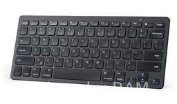 Anker Bluetooth Ultra-Slim Keyboard for iPad, Galaxy Tabs and Other Mobile Devices, Black