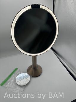 Simplehuman 8 inch Round LED Sensor Mirror with 5x and 10x Magnification