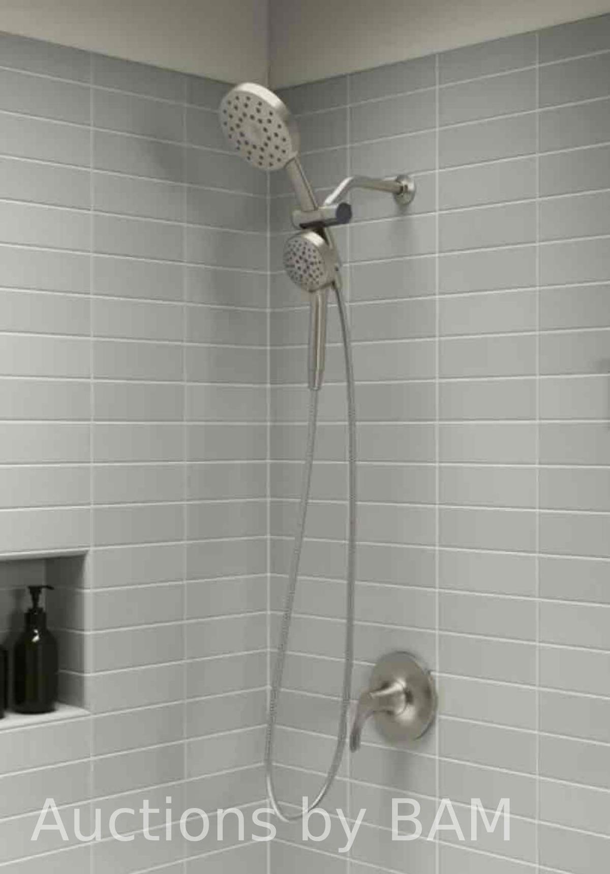 Kohler Prone 3-in-1 Multifunction Shower Head with PowerSweep Vibrant Brushed Nickel