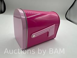 Valentines Day Pink Tin Mailbox, by Way To Celebrate 5 inches