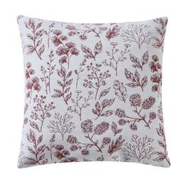 Mainstays 18 x 18 Red Canyon Airy Fern Reversible Chenille Decorative Pillow